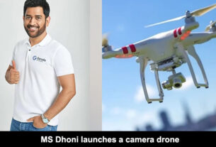 MS Dhoni launches a camera drone