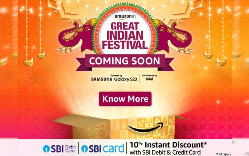 Amazon Great Indian Festival Sale october 2023 का हुआ ऐलान! सस्ते में टीवी-मोबाइल और गैजेट्स खरीने की कर ले तैयारी